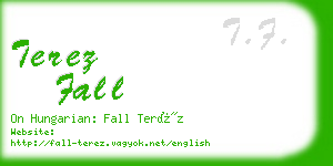 terez fall business card